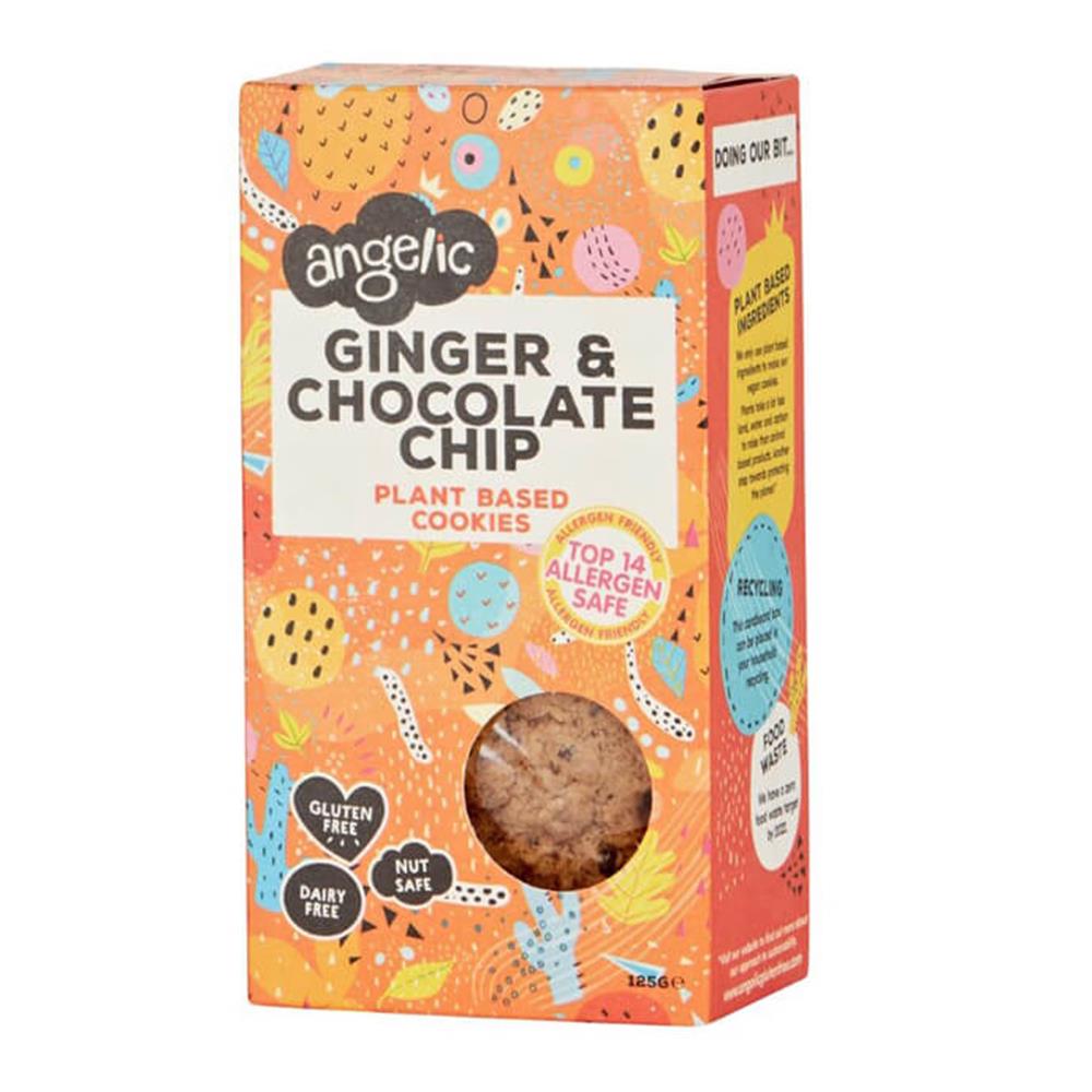 Angelic Ginger & Chocolate Chip Plant-Based Cookies 125g